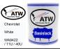 Preview: Chevrolet, White, WA9422 / 11U / 40U: 1L Lackdose, von ATW Autoteile West.